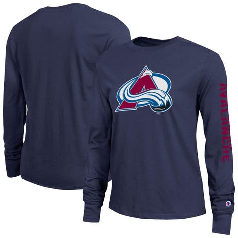 Women's Champion  Blue Colorado Avalanche 2-Hit Long Sleeve T-Shirt