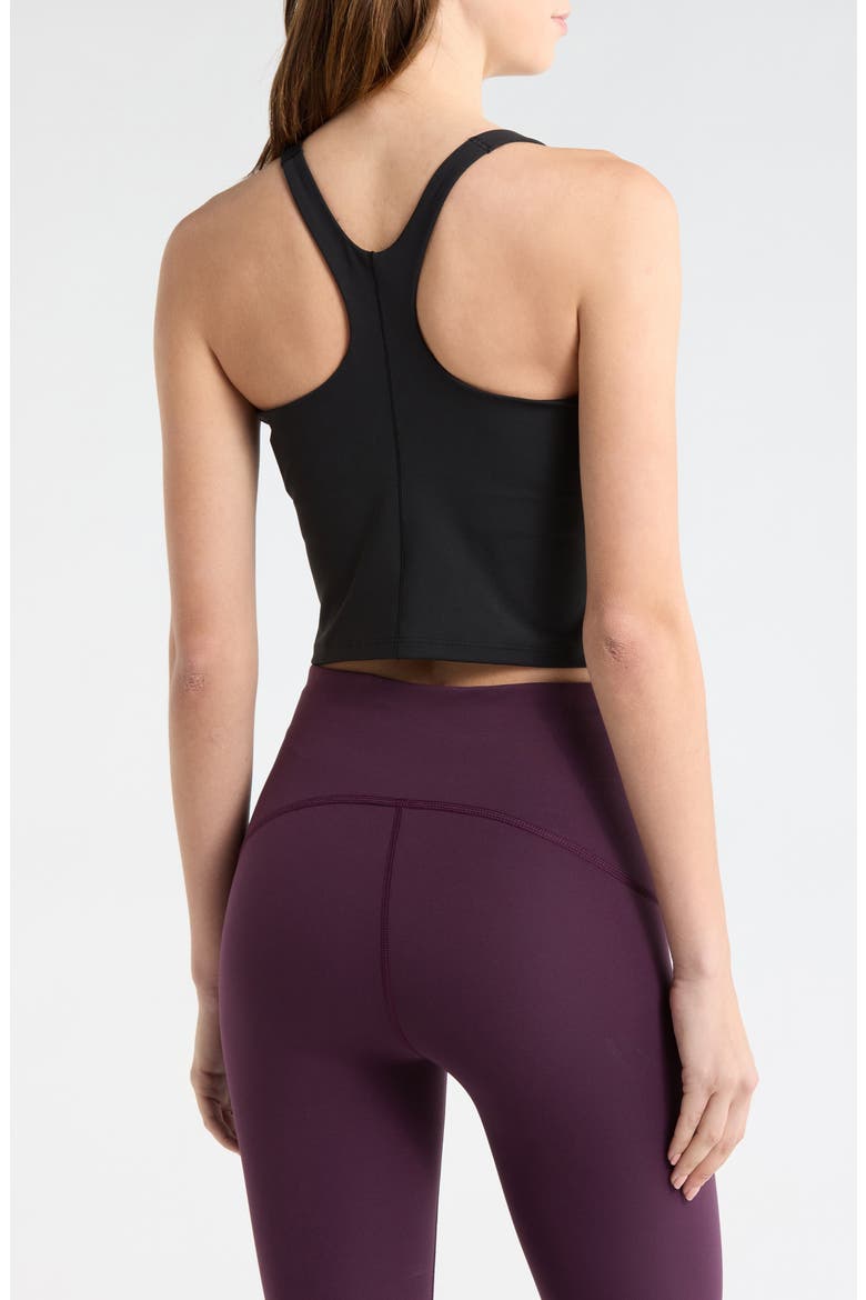 High Neck Crop Tank, Alternate, color, VERY BLACK
