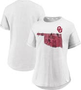 FANATICS Women's Fanatics  White Oklahoma Sooners True Classics Hometown Tacked Sleeve T-Shirt