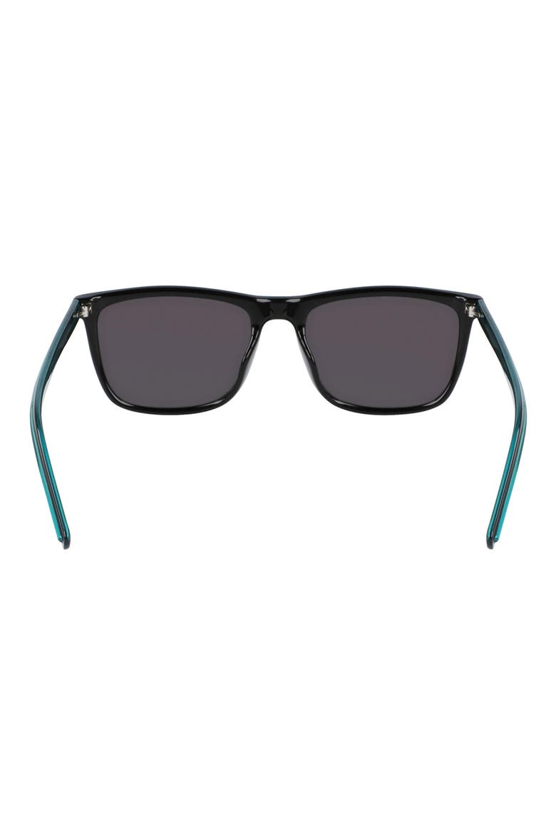 Chuck 56mm Rectangle Sunglasses, Alternate, color, BLACK/ BLACK