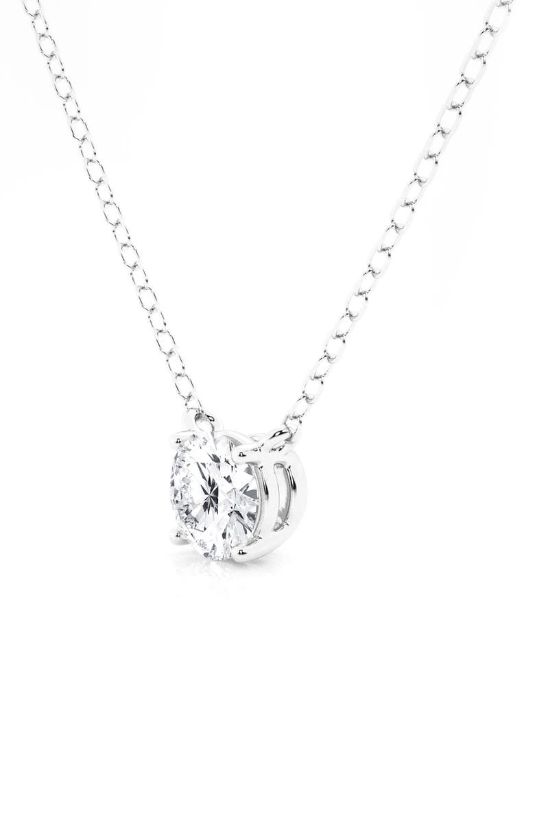 Badgley Mischka Collection Round Cut Lab Created Diamond Necklace - 0.50ctw, Alternate, color, White Gold