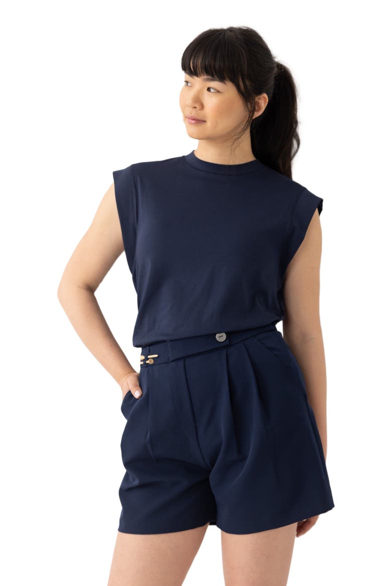 The High-Waisted Short, Main, color, Navy