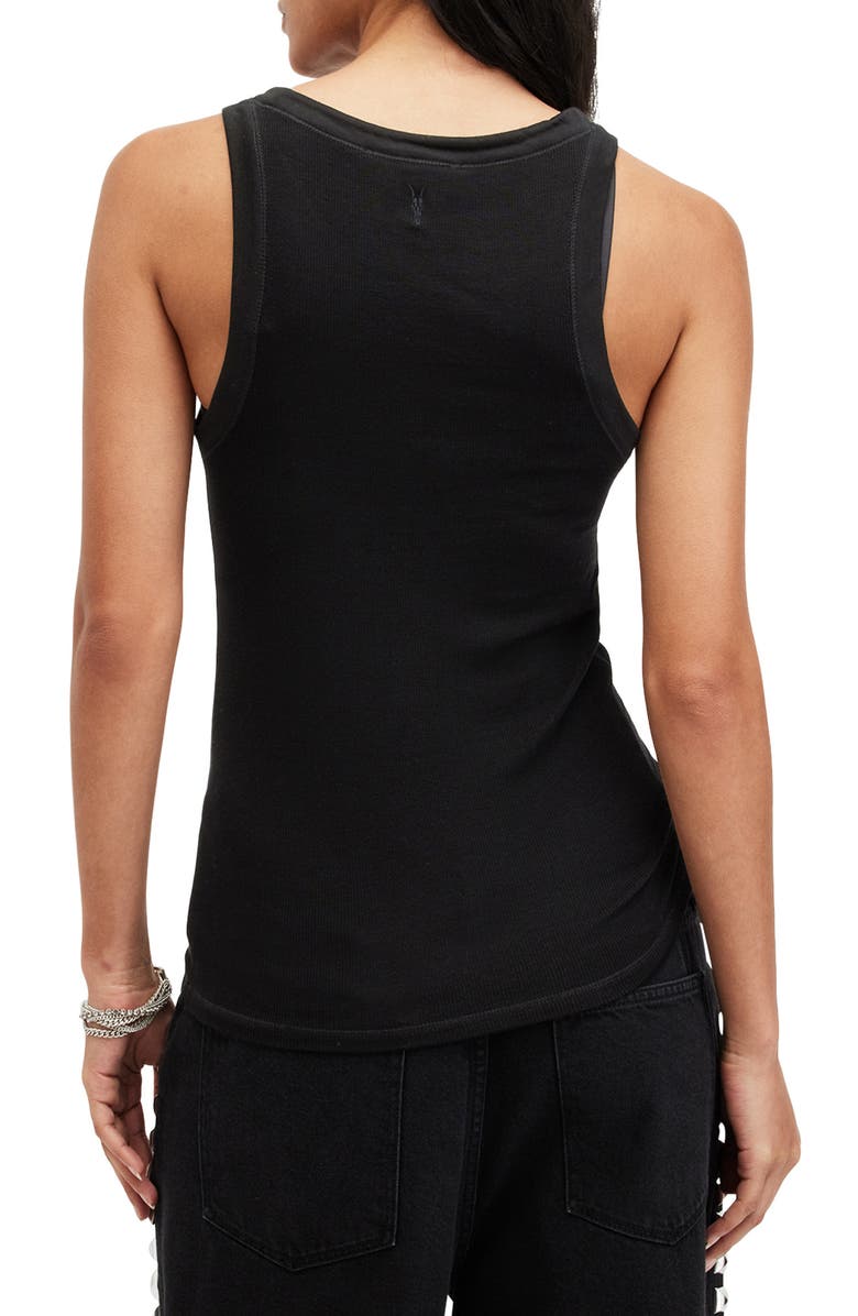 AllSaints Rina Tank Top, Alternate, color, Black