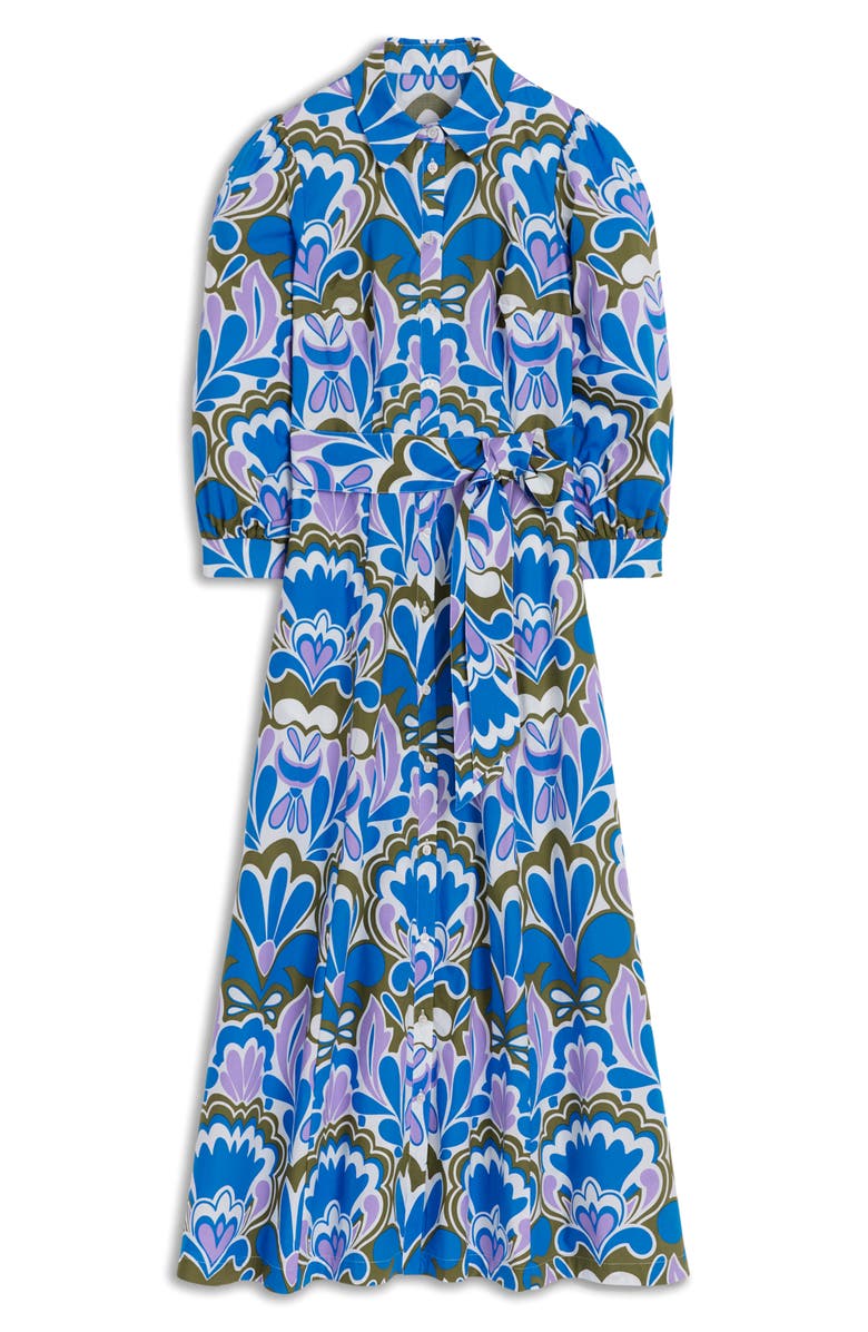 Boden Clara Print Tie Waist Maxi Shirtdress, Main, color,