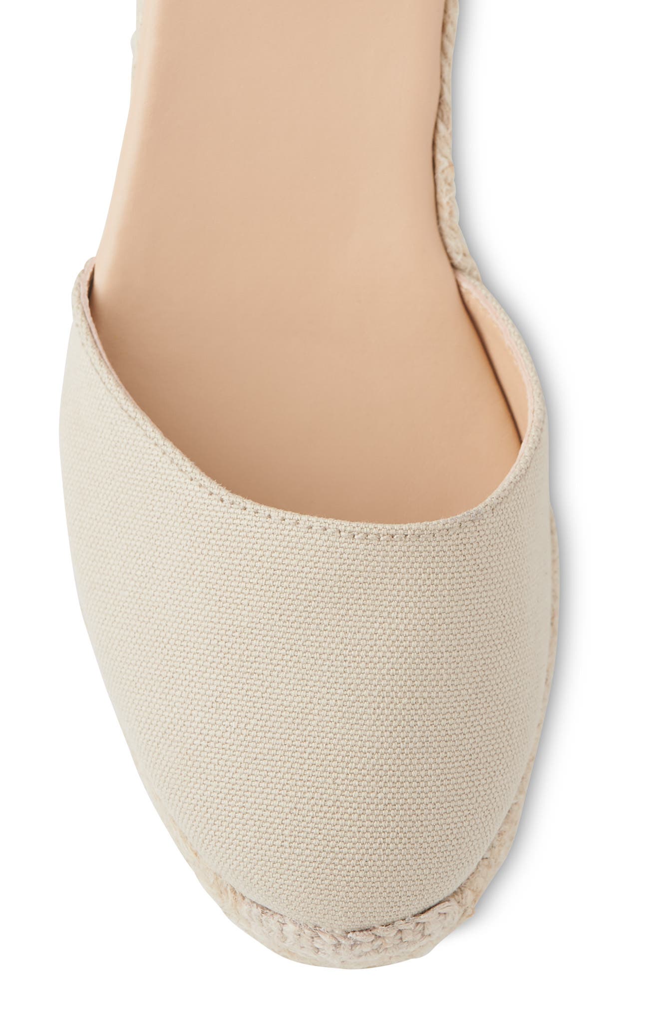 LK Bennett Maureene Closed Toe Platform Espadrille Sandal, Alternate, color, Natural-Sand