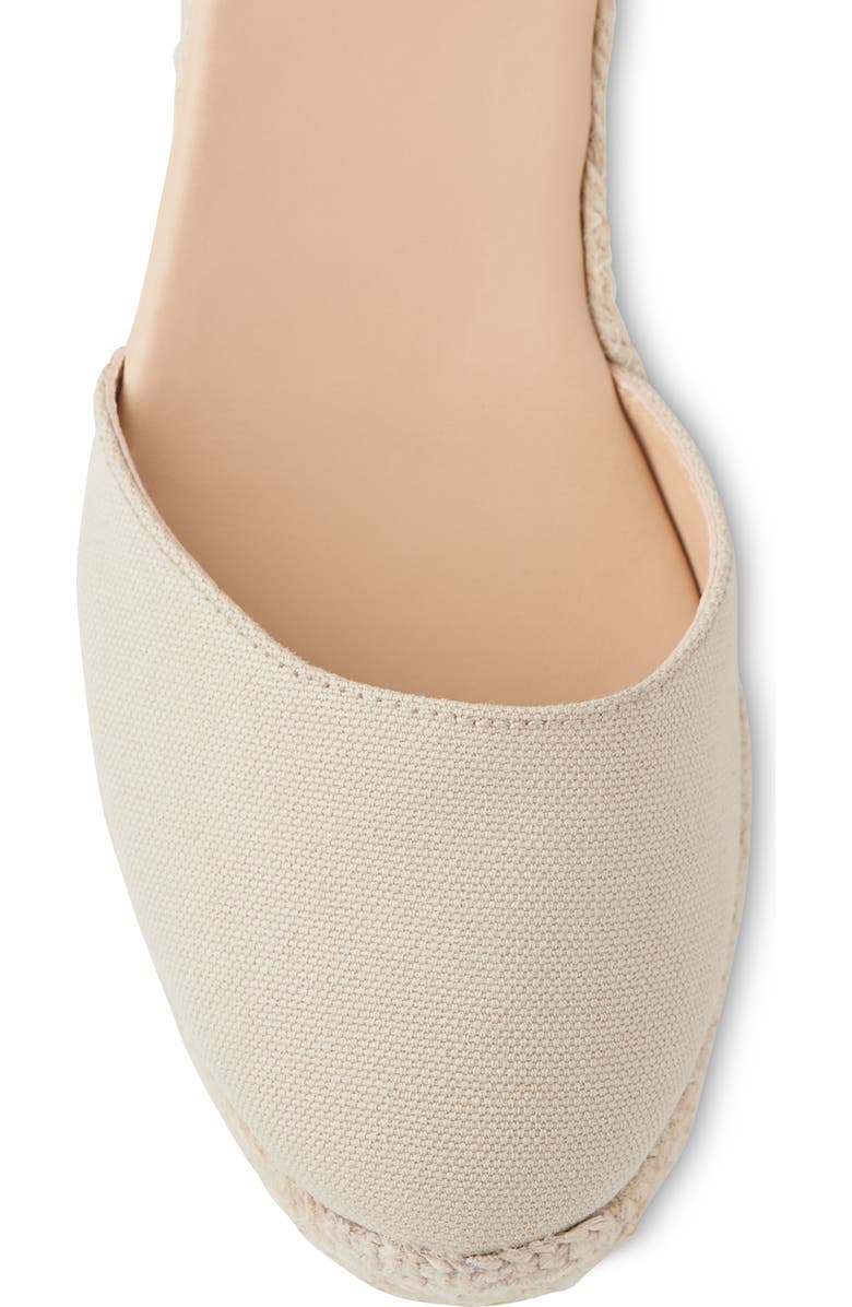 LK Bennett Maureene Closed Toe Platform Espadrille Sandal, Alternate, color, Natural-Sand