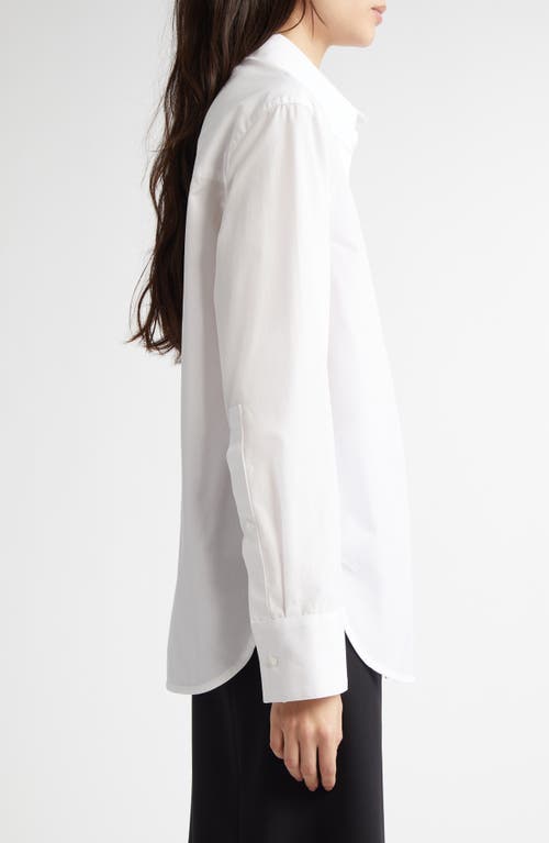 Loulou Studio Alim Cotton Poplin Button-up Shirt In White