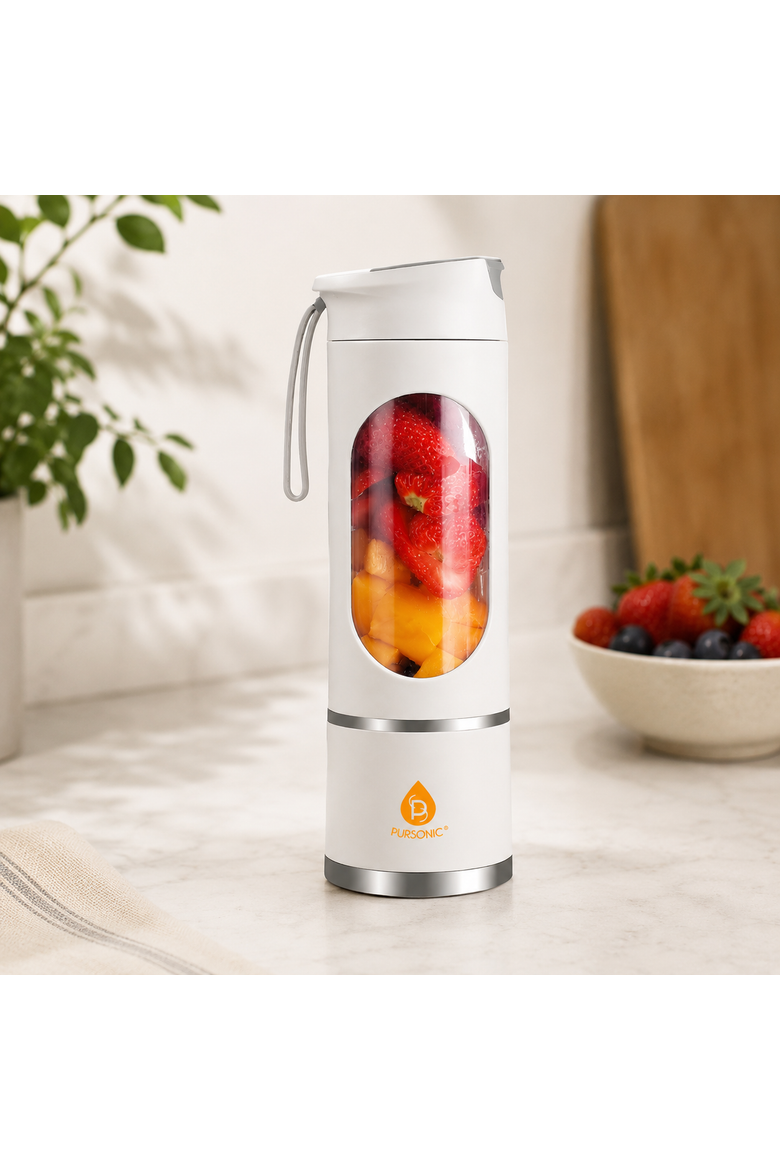USB Juicer Blender Cup with 12 Blades, Alternate, color, White