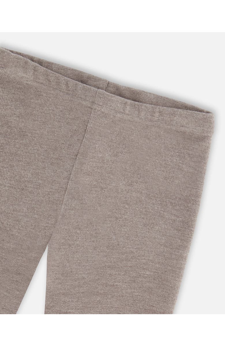 Deux par Deux Girl's Super Soft Rib Leggings Grey Mix, Alternate, color, 