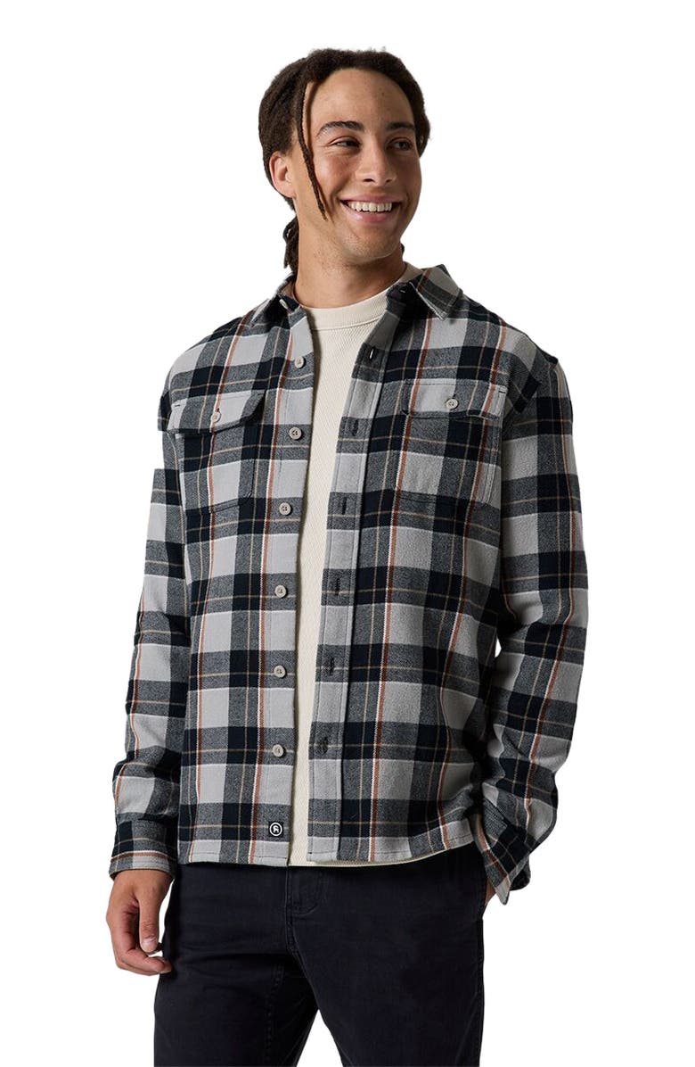 Backcountry Venture Midweight Flannel Shirt - Men's, Main, color, Goat Gray Drifter Plaid