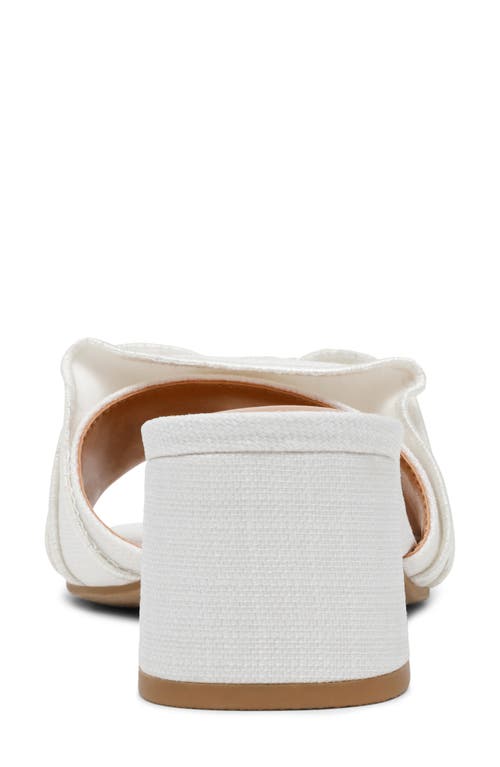 Dolce Vita Dv By  Linnen Slide Sandal In Ivory
