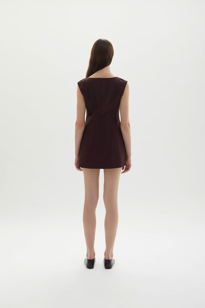 Kelli Mini Dress, Alternate, color, Plum