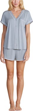 Barefoot Dreams® Malibu Collection® Soft Jersey Piped Pajamas