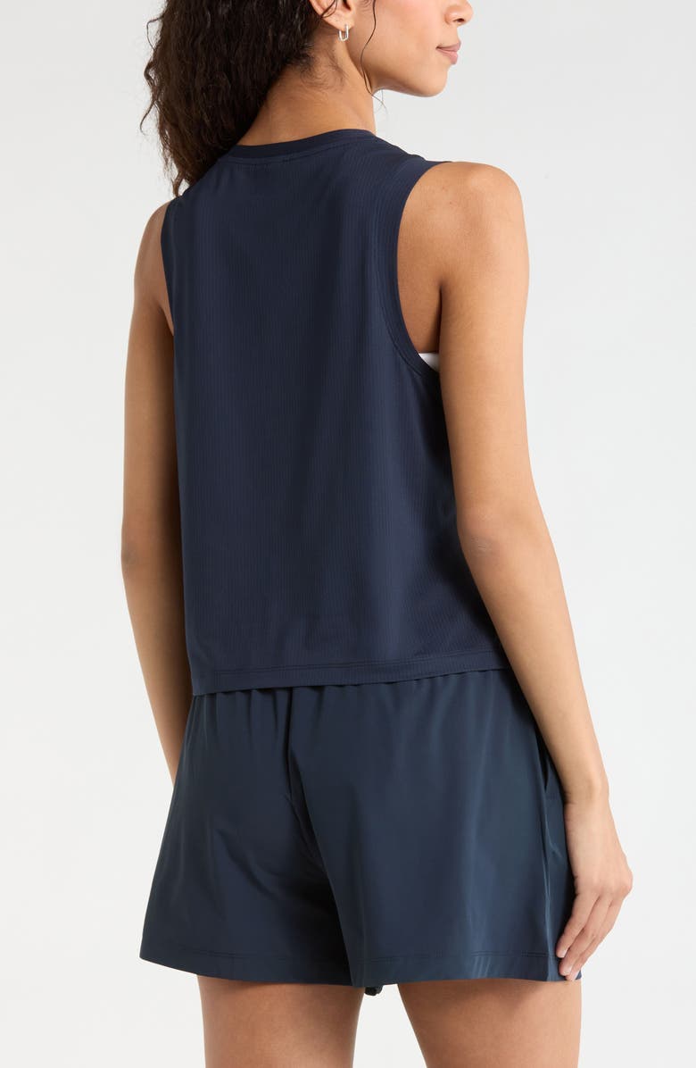 Zella Smash Hit Mesh Tank, Alternate, color, Navy Sapphire