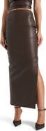 Manière De Voir Daisy Leather Midaxi Skirt