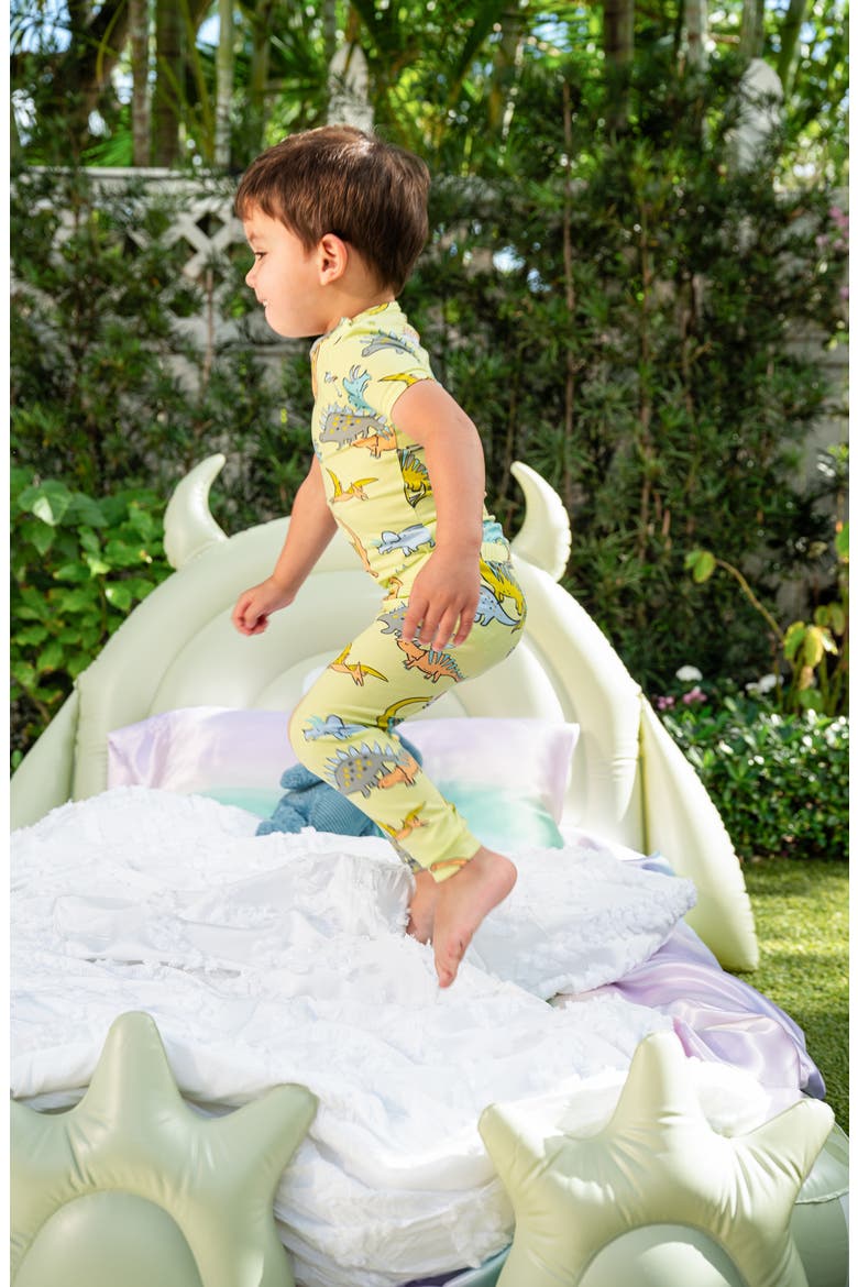 Kids' Roar N Explore Magnetic Fitted Two-Piece Pajamas, Alternate, color, ROEXP