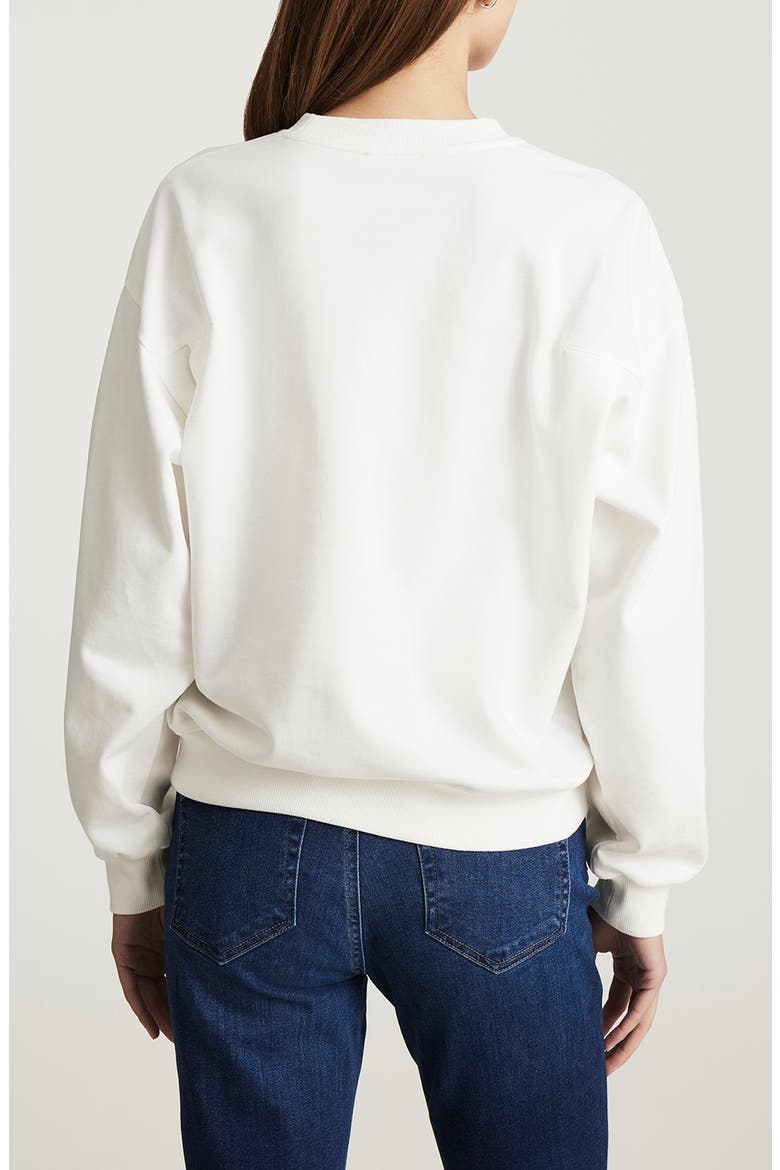 Cotton Sweatshirt, Alternate, color, ANTIQUE WHITE