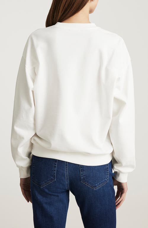 Mavi Jeans Cotton Blend Sweatshirt In White