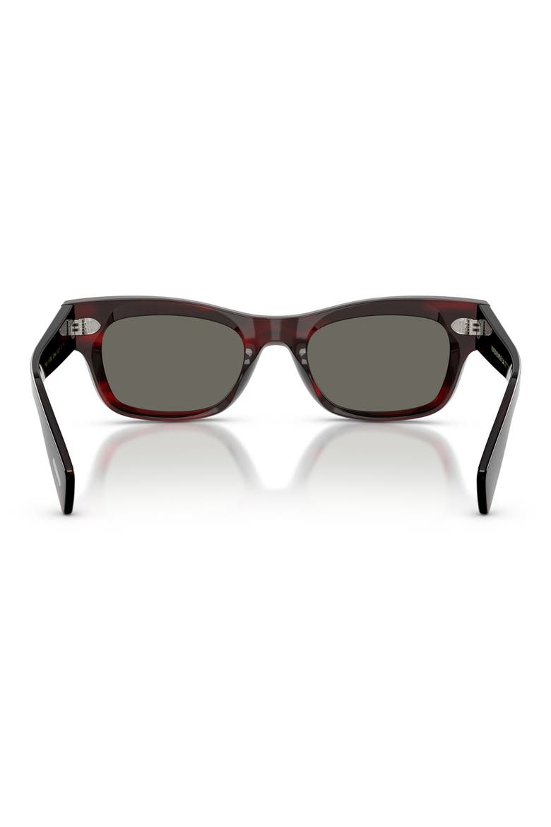 51mm Sonia Pillow Sunglasses, Alternate, color, BORDEAUX BARK / CARBON GREY