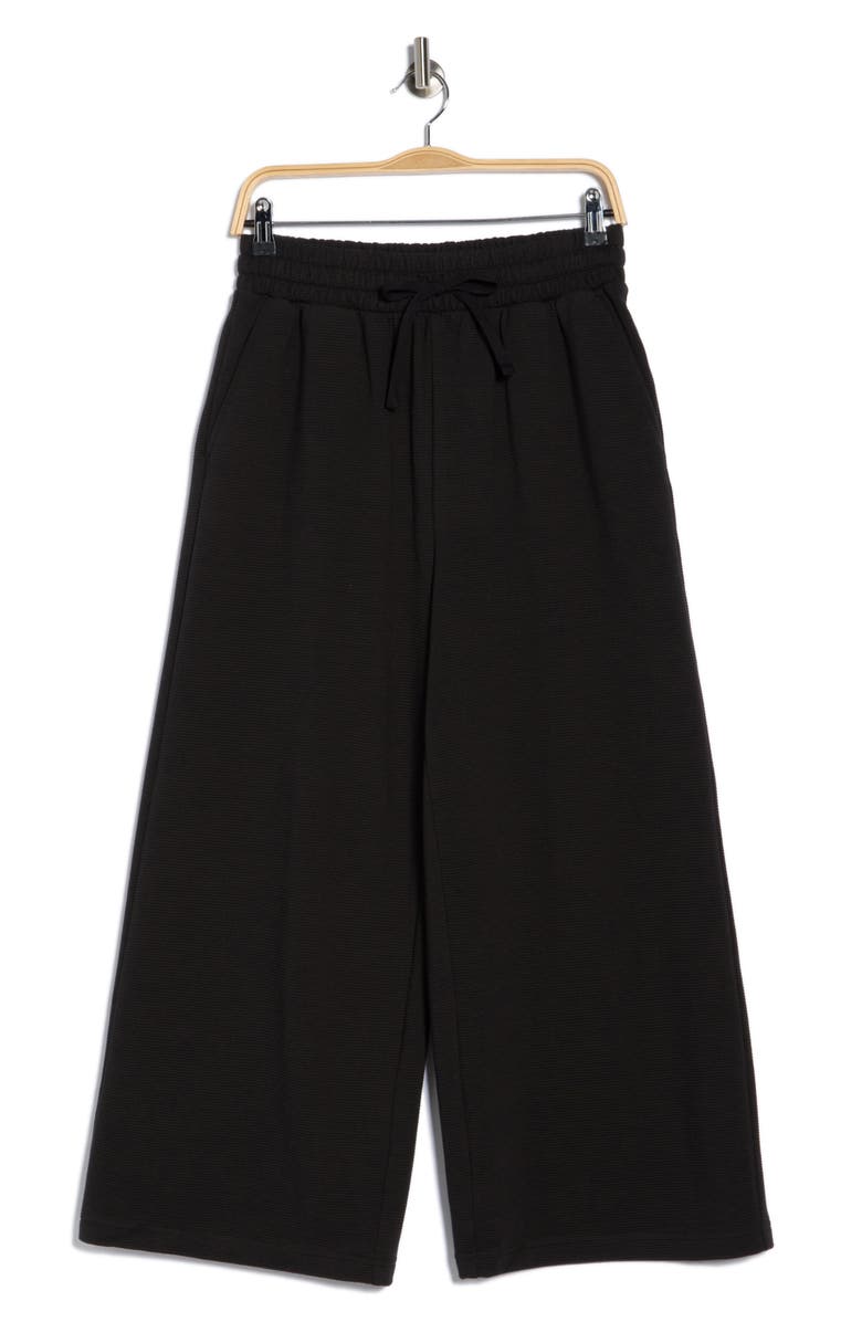 Z by Zella Unwind Ottoman Ankle Pants, Alternate, color, Black