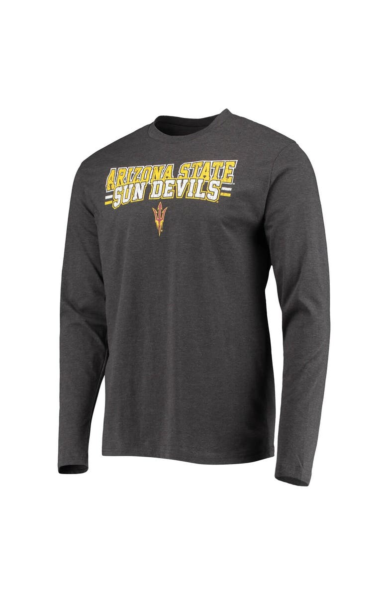CONCEPTS SPORT Men's Concepts Sport Maroon/Heathered Charcoal Arizona State Sun Devils Meter Long Sleeve T-Shirt & Pants Sleep Set, Alternate, color, Maroon