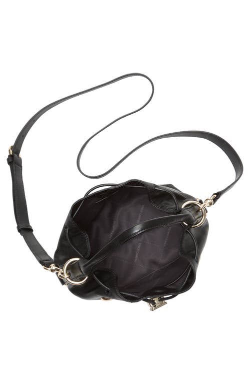 Vince Camuto Pippa Stud Leather Bucket Bag In Blue