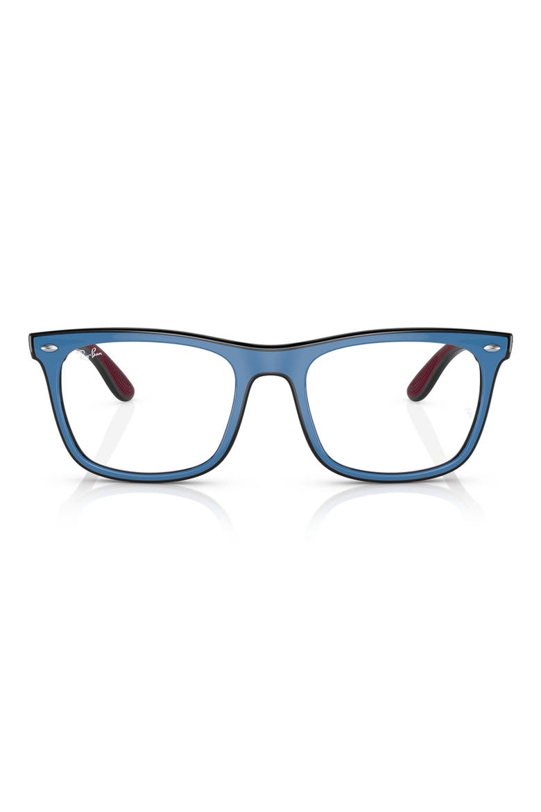 53mm Square Optical Glasses, Main, color, BLUE