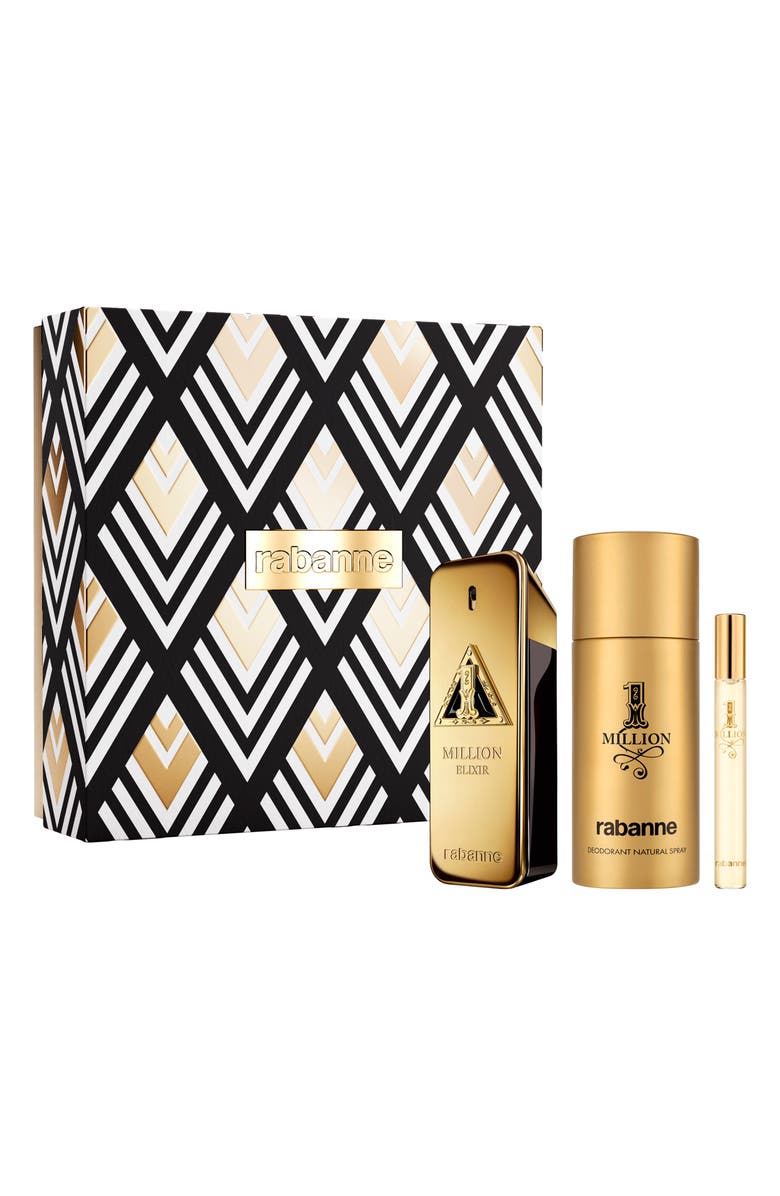 Rabanne 1 Million Elixir Parfum 3-Piece Gift Set $228 Value, Main, color, 