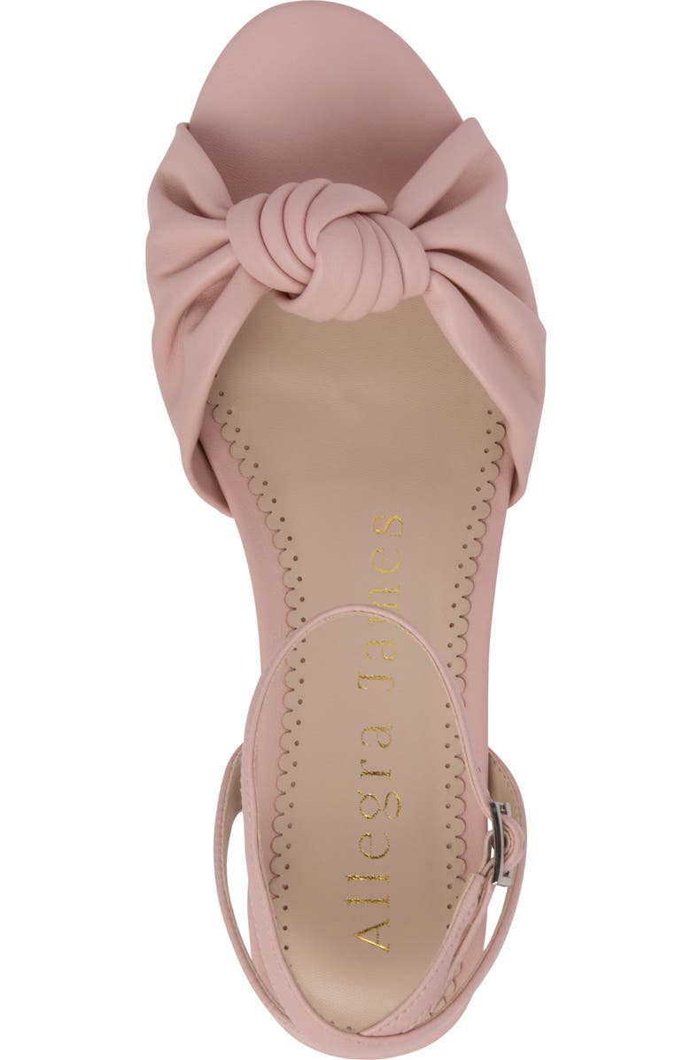 Allegra James Mina Leather Knot Sandal, Alternate, color,