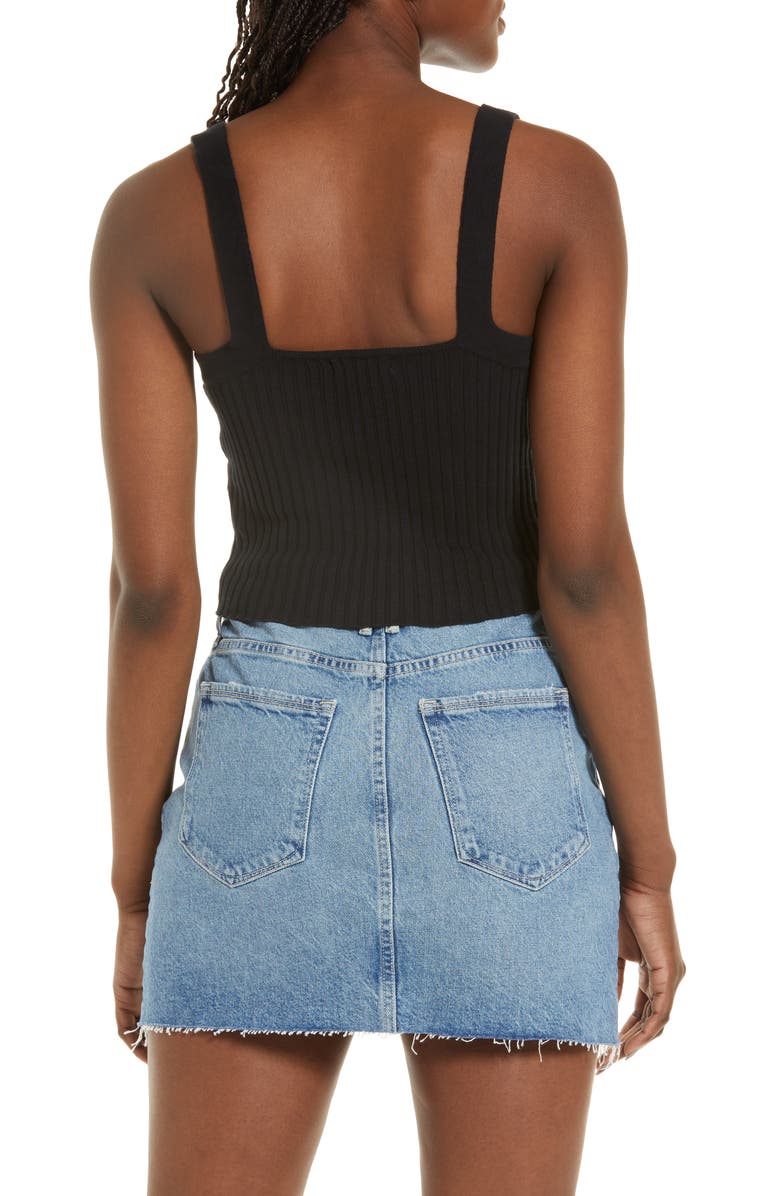 Good American '90s Rib Tank, Alternate, color, 