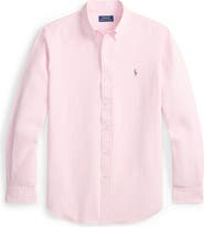 Polo Ralph Lauren Classic Fit Stripe Cotton Seersucker Button-Down Shirt