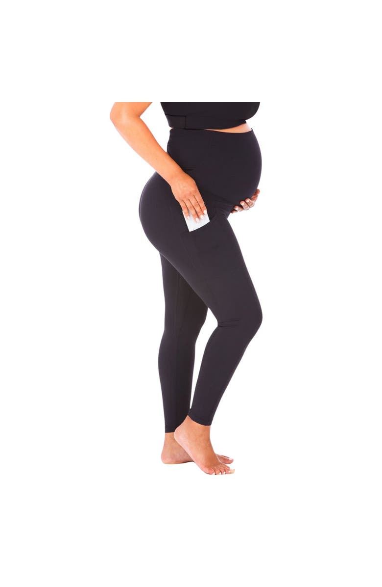 LOVE AND FIT 27" Softluxe Stay Put Maternity Leggings, Main, color, Black