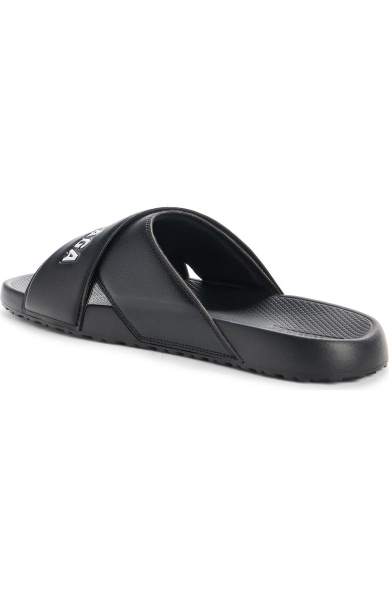 Balenciaga Sporty Logo Slide, Alternate, color, Black/ White
