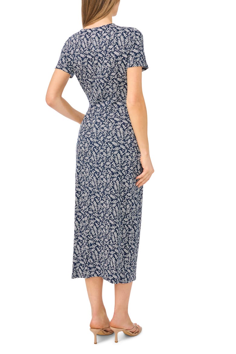 Side Tie Midi Dress, Alternate, color, CLASSIC NAVY