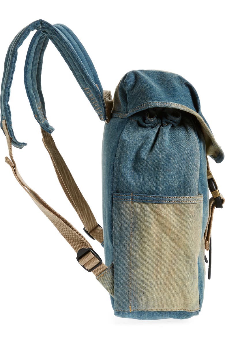 Acne Studios Post Penicillin Denim Backpack, Alternate, color,