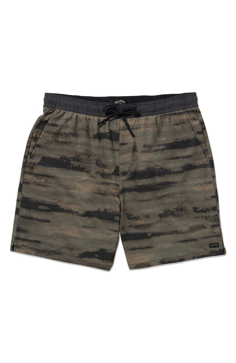 Billabong Surftrek Elastic Waist Shorts, Alternate, color, Dark Military