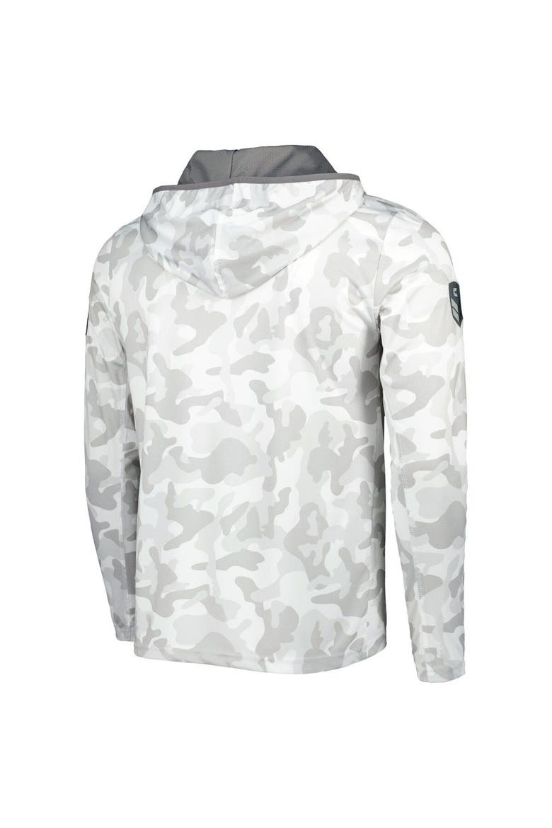 Men's Colosseum Arctic Camo Navy Midshipmen OHT Military Appreciation Long Sleeve Hoodie Top, Alternate, color, Arctic Camo