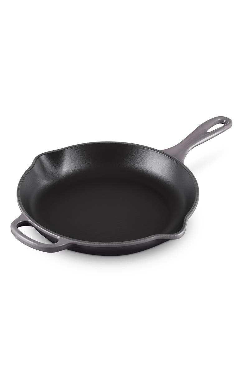 Le Creuset Signature Handle 10 1/4 Inch Enamel Cast Iron Skillet, Main, color, Oyster
