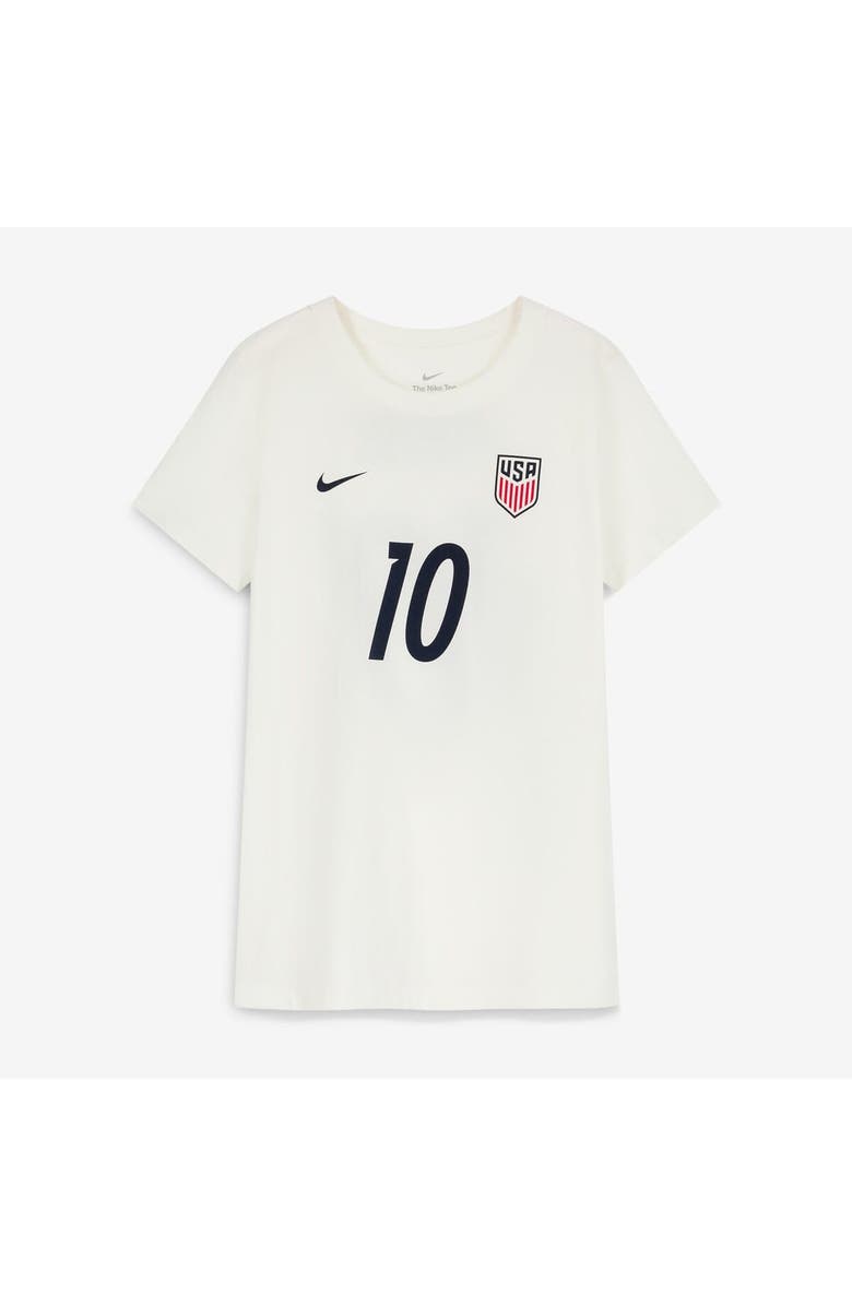Nike Women's Nike Christian Pulisic Cream USMNT Home Name & Number T-Shirt, Alternate, color, Cream