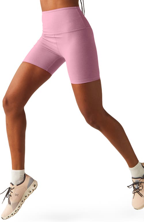 BEYOND YOGA BEYOND YOGA KEEP PACE SPACE DYE BIKE SHORTS