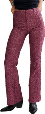 Free People Runaway Floral Flare Pants