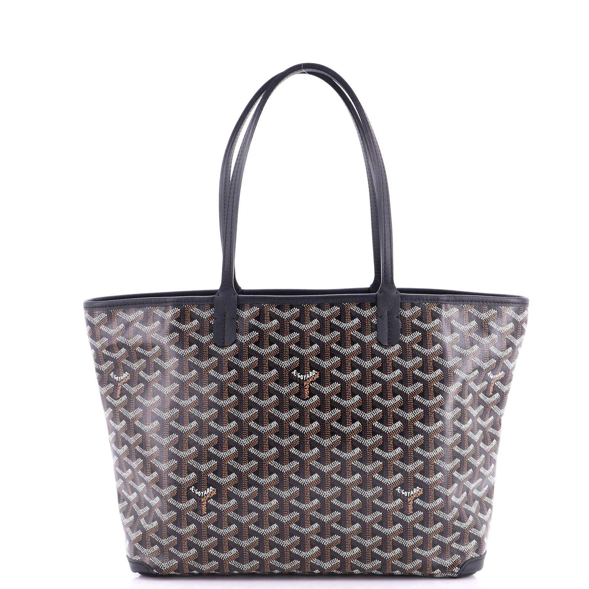 Pre-Owned Goyard Artois Tote Coated Canvas PM, Alternate, color, Black