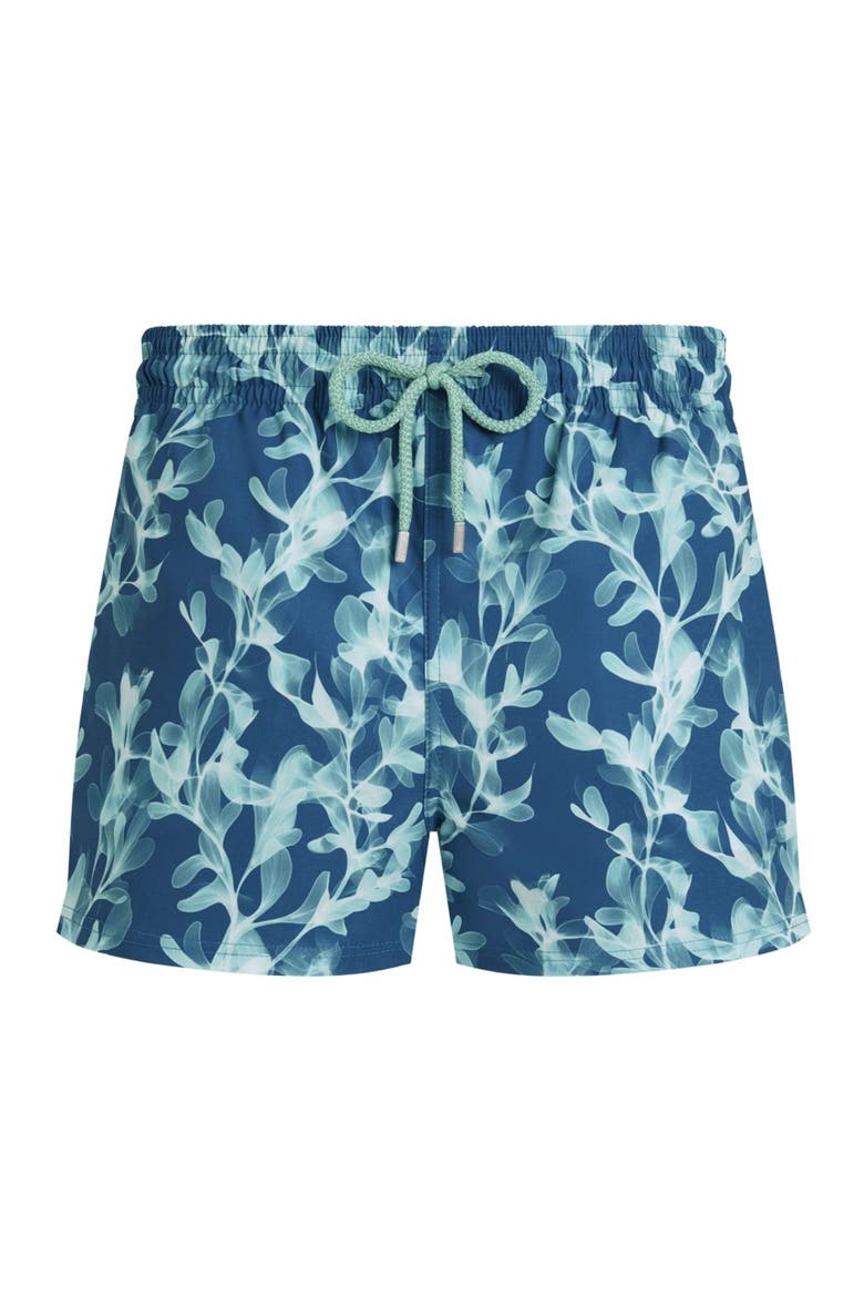Short Stretch Swim Trunks, Alternate, color, Crystal Teal
