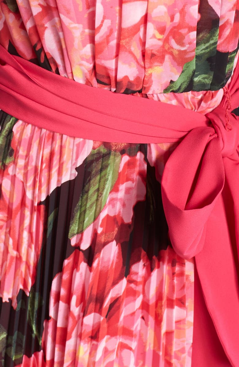 Eliza J Floral Print Chiffon Maxi Dress, Alternate, color, 