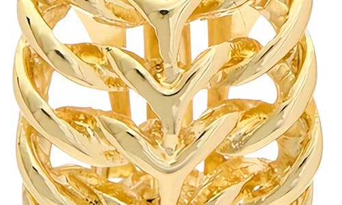 Juvell Cutout Hoop Earrings In Yellow