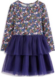 Mini Boden Kids' Jersey & Tulle Dress
