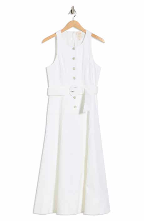Cinq à Sept Margaret Sleeveless Cotton Blend A-Line Dress