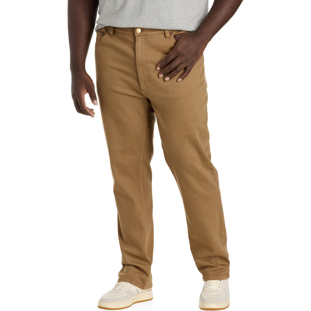 True Nation by DXL Athletic-Fit 5-Pocket Everyday Stretch Twill Pants in Homestead Brown  product