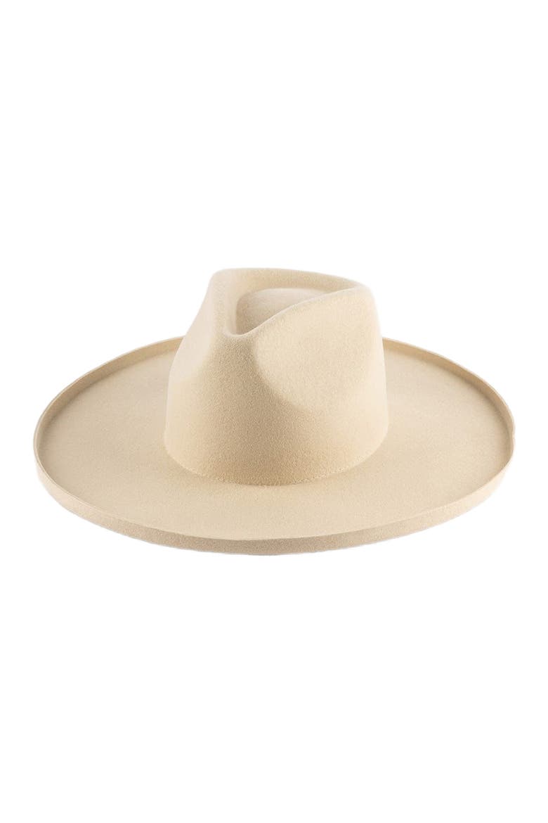 Amelia Pencil Brim Fedora Hat, Main, color, Cream