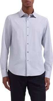 Bugatchi James OoohCotton® Geo Print Button-Up Shirt